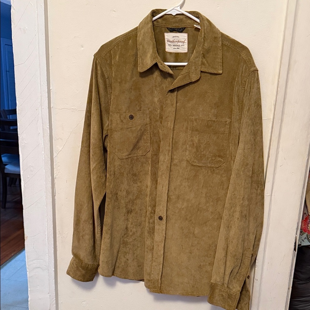 Weatherproof Men's Suede Shirt Jacket - Olive